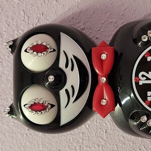 Jeweled Crimson Royale Kit-Cat Klock clock SUPER RARE